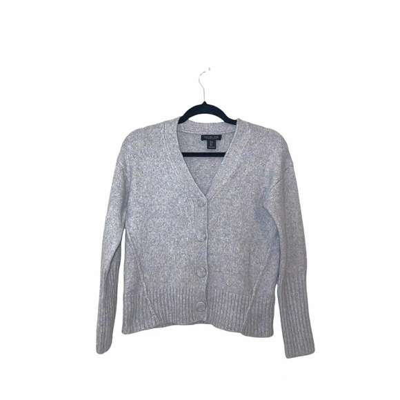 Rachel Zoe Light Purple Marled Button V-neck Sweater Cardigan Small Women’s - Picture 1 of 12